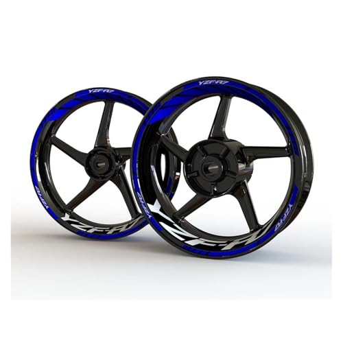 Autocollants de roues Yamaha YZF R7 avec bandes réfléchissantes étanches pour jante moto