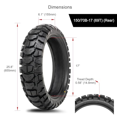 Tusk 2Track 150/70B-17 Radial