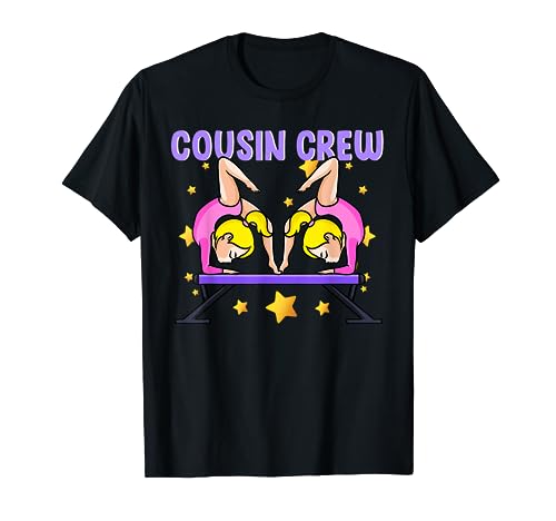 Cousin Crew Ragazze Ginnastica Ginnasta Tumble Flip Famiglia Bambini Maglietta