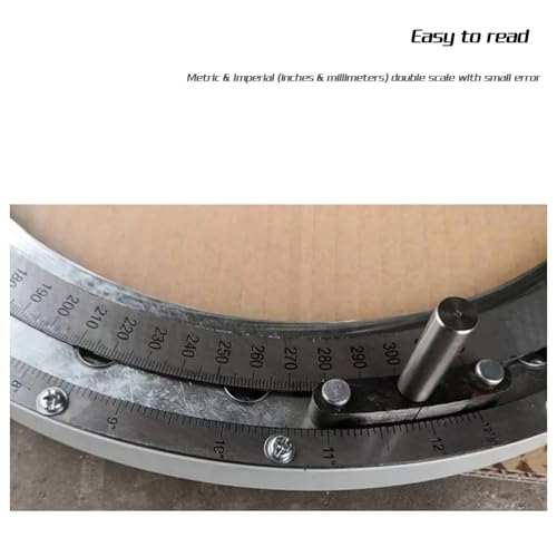 CEGBREU Petroleum Drill Bit Gauge for Energy Industry, 3-Point Type & Ring Type, Perfect Stainless Steel Double- Scale Cylinder OD Measurement Tool on Rig Ring-5.1
