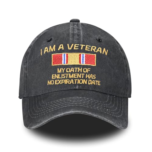 Image of Embroidered Baseball Cap for Women Men Vintage Adjustable Washed Distressed Denim Baseball Hat