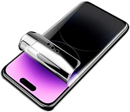 YiiLoxo Hydrogel Film Privacy Screen Protector Compatible with iPhone 14 Pro [Anti-Spy] High-sensitivity Soft Protective Film [Not Tempered Glass]