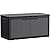 Devoko 100 Gallon Waterproof Large Resin Deck Box Indoor Outdoor Lockable Storage Container for Patio Furniture Cushions Garden Tools (100 Gallon, Black)