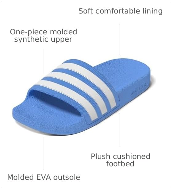 Image of adidas Boys Adilette Aqua Slide Casual Sandals Casual - Black