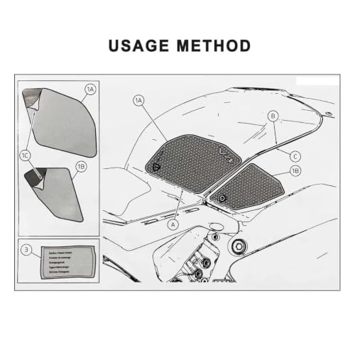 Autocollants latéraux Panigale V4 pour éviter les rayures de réservoir