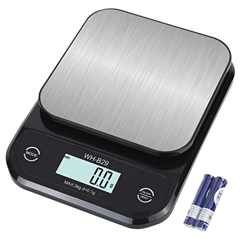 Kago Food Scale - Kitchen Scales Digital Weight Grams And Oz,0.01Oz/0.1G 7Lb/3Kg Waterproof Stainless Steel Weighing Platform For Cooking, Baking,Coffee Scale #TOP2