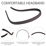 TOBATOBA Headbands for Glasses Wearers No Pressure No Headache Comfortable Hairbands Square Sunglasses Headband for Women Girls, Plastic Headbands with Teeth Non Slip 6Pcs - Image 5