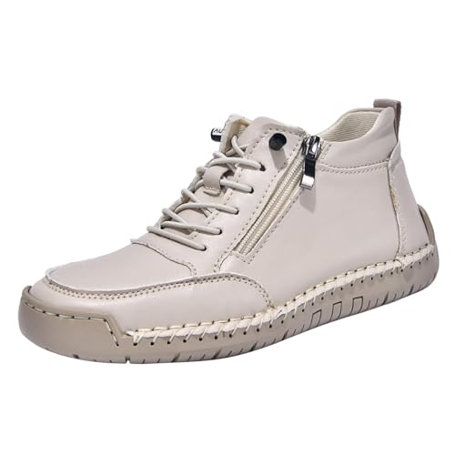 Bottines légères femme avec fermeture éclair latérale pratique et lacets ajustables
