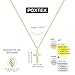 Poxtex Small Cross Necklace for Women Tiny Cross Pendant Choker Jewelry14K Gold Plated Jewelry Dainty Simple Cross Necklace Easter Gifts for Women Girls