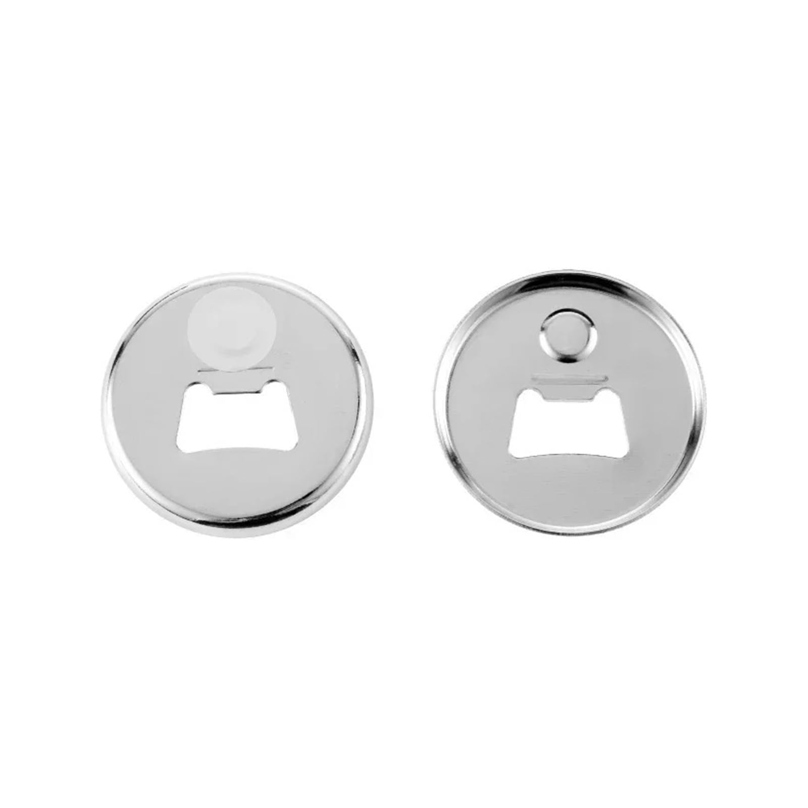 100 STÜCKE 58mm Metallknopfteile Zubehör Kühlschrankmagnet Flaschenöffner for Button Maker Maschine Round Pin Maker Materialien Für Basteln