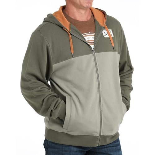 Cinch Men's Olive Full Zip Jacket2