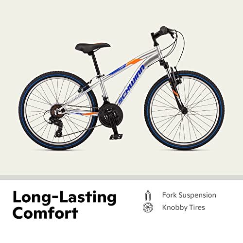Image of Schwinn High Timber 24 inch Boy's Silver S2448C