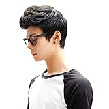 Hágalo usted mismo: hombres, niños, peluca corta puede ser permanente o de color, ya que tendrán más confianza para diseñar su propio color de cabello como desee, no más dolor