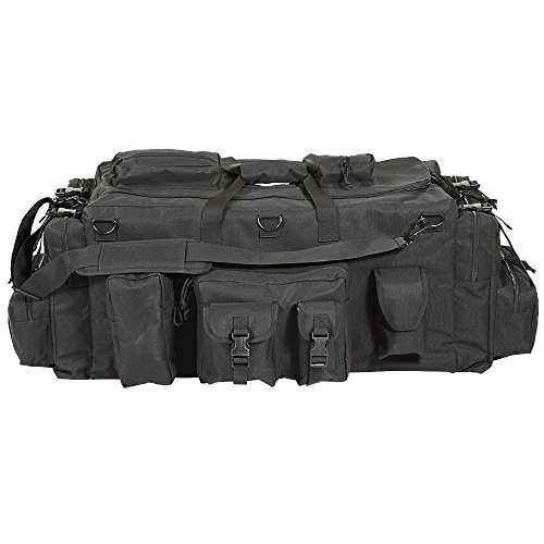 VooDoo Tactical Men s Mojo Load-Out Bag with Backpack Straps, Black, 39 X18 X15