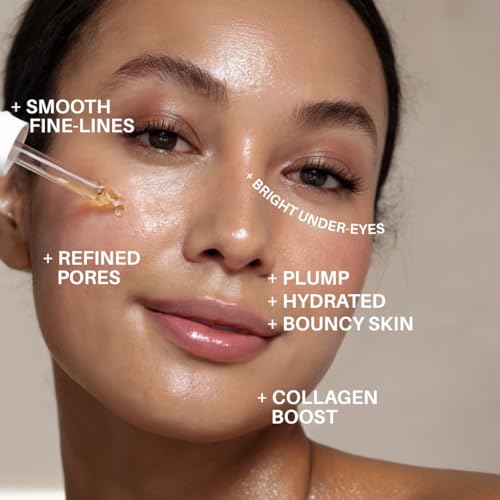 Image of Marine Collagen Peptides Face & Eye Serum with Niacinamide & Provitamin B5 | For Wrinkles, Fine Lines, Dark Circles & Firmness | Age Defying Serum by The Dewy Skin, 30ml