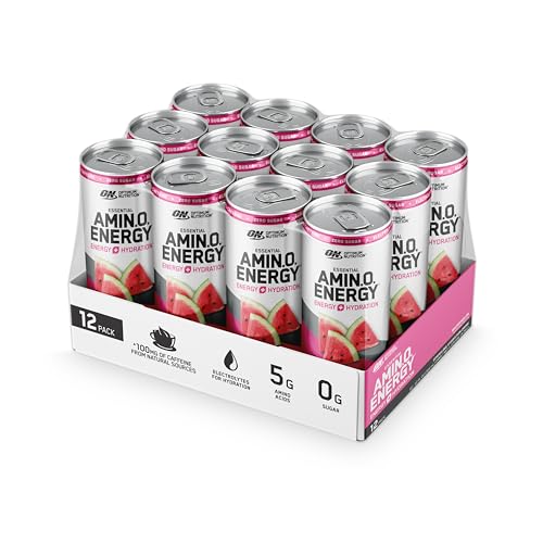 Optimum Nutrition 1086140 Amino Energy Sparkling Hydration Drink, Electrolytes, Caffeine, Amino Acids, Bcaas, Sugar Free, Watermelon thumb #7