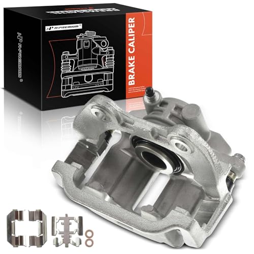A-Premium Disc Brake Caliper Assembly with Bracket Compatible with Cadillac, Chevrolet & GMC Models - Silverado 1500, Sierra 1500, Tahoe, Safari, Suburban, DeVille, Yukon - Rear Left Driver Side by A-premium - Used condition - CA$40.39
