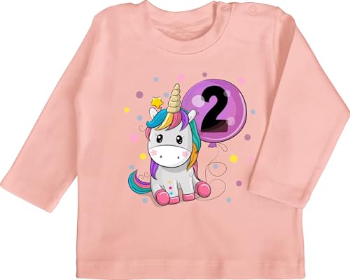 Shirtracer Baby Langarmshirt - 2. - Einhorn 2 Geburtstag Mädchen...