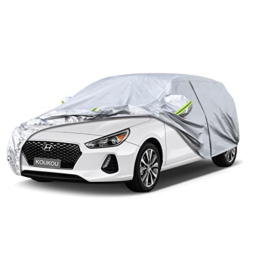 Image of Kaugung Hatchback Car Cover Custom Fit Hyundai Elantra GT 2011-2025, Full Exterior Cover Waterproof All Weather for Automobiles.(Ships from US Warehouse, Arrive Within 3-7 Days)