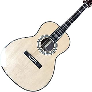 Toutes Les Bois Massif 37,5 Pouces 000 Guitare Acoustique de Style, Toit épineux Solide, Bassin et côtés en Palissandre… - Les Beatles, Paul McCartney, John Lennon, RIngo Starr, George Harrison