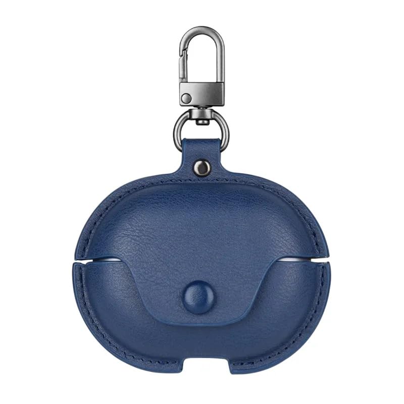 Colorcase Leather Front & Back Cover 360 Degree Protection Case Cover for Boat Nirvana Ion - (Blue)-(Earbuds Not Included)-image-8