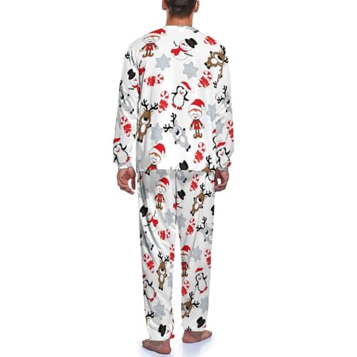 Pyjama homme manches longues Pingouin Élan une idée cadeau idéale - 4