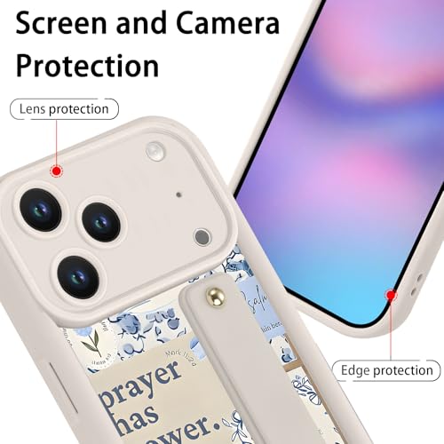 Coque iPhone 17 Pro Max cordon béquille requin baleine et fleurs - 4