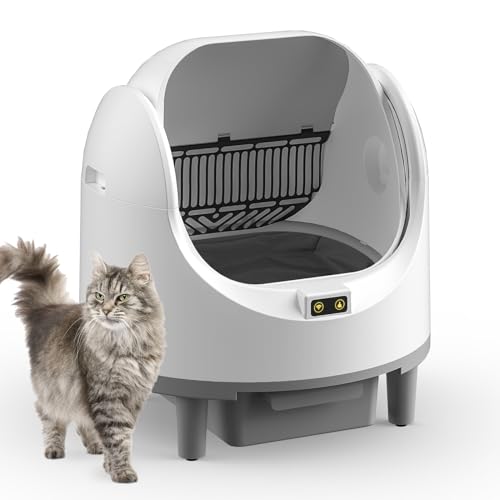 Offene Katzenklo Selbstreinigend Katzentoilette XXL, Katzentoilette Selbstreinigend, App-Steuerung, Sicherheitssensor, Große Fassungsvermögen Anti Pinch Self Cleaning Cat Litter Box für Mehrere Katzen Offene Katzenklo Selbstreinigend Katzentoilette XXL, Katzentoilette Selbstreinigend, App-Steuerung, Sicherheitssensor, Große Fassungsvermögen Anti Pinch Self Cleaning Cat Litter Box für Mehrere Katzen