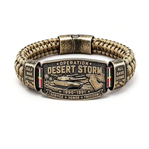 Operation Desert Storm Veteran Paracord Bracelet