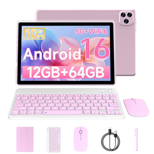 Vyrolinia Tablet Android 16 10 Inch 12GB RAM+64GB ROM/ 1TB...
