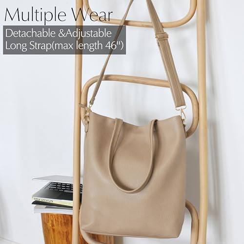 Bolso Tote Vertical para Mujer con Correa Removible en Cuero Vegano miniatura 2
