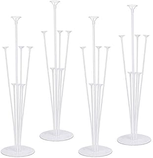 4PCS 70cm Dining Table Balloon Stand Display Set, Transparent Balloon Sticks, Desktop Balloon Stand Decoration for Birthday Party Wedding Celebration