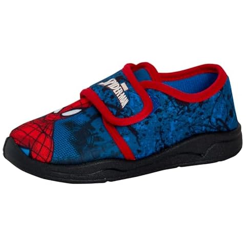 Marvel Spiderman Boys Red/Blue Slippers Cover