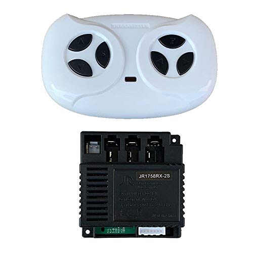 WELLYE JR1758RX-2S Kids Powered Ride on car 2.4G Bluetooth Remote Control and Receiver Kit Controller Control Box Accessories for Children Electric Ride On Car Replacement Parts