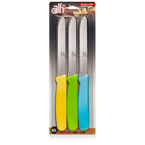 Alfi ABHR All-Purpose Knives Aerospace Precision Rounded Tip - Home And Kitchen Supplies - Serrated Steak Knives Set cover