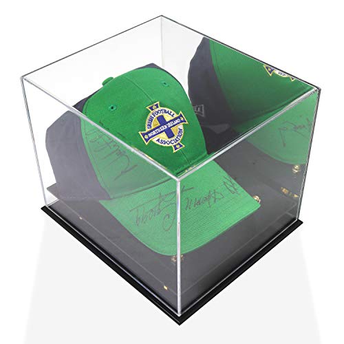 Katai - Crystal Clear Hat Display Case - Uv Resistant Acrylic Cap Holder Stand, Perfect For Baseball, Football Or Snapback Caps - Complete With Microfibre Cloth #TOP1
