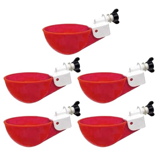 woyufen 5 Abreuvoir Poules Abreuvoir Automatique Tetine Poule Pipette Poule, pour Outils Mangeoire d'oiseaux de Perroquet de Poulet