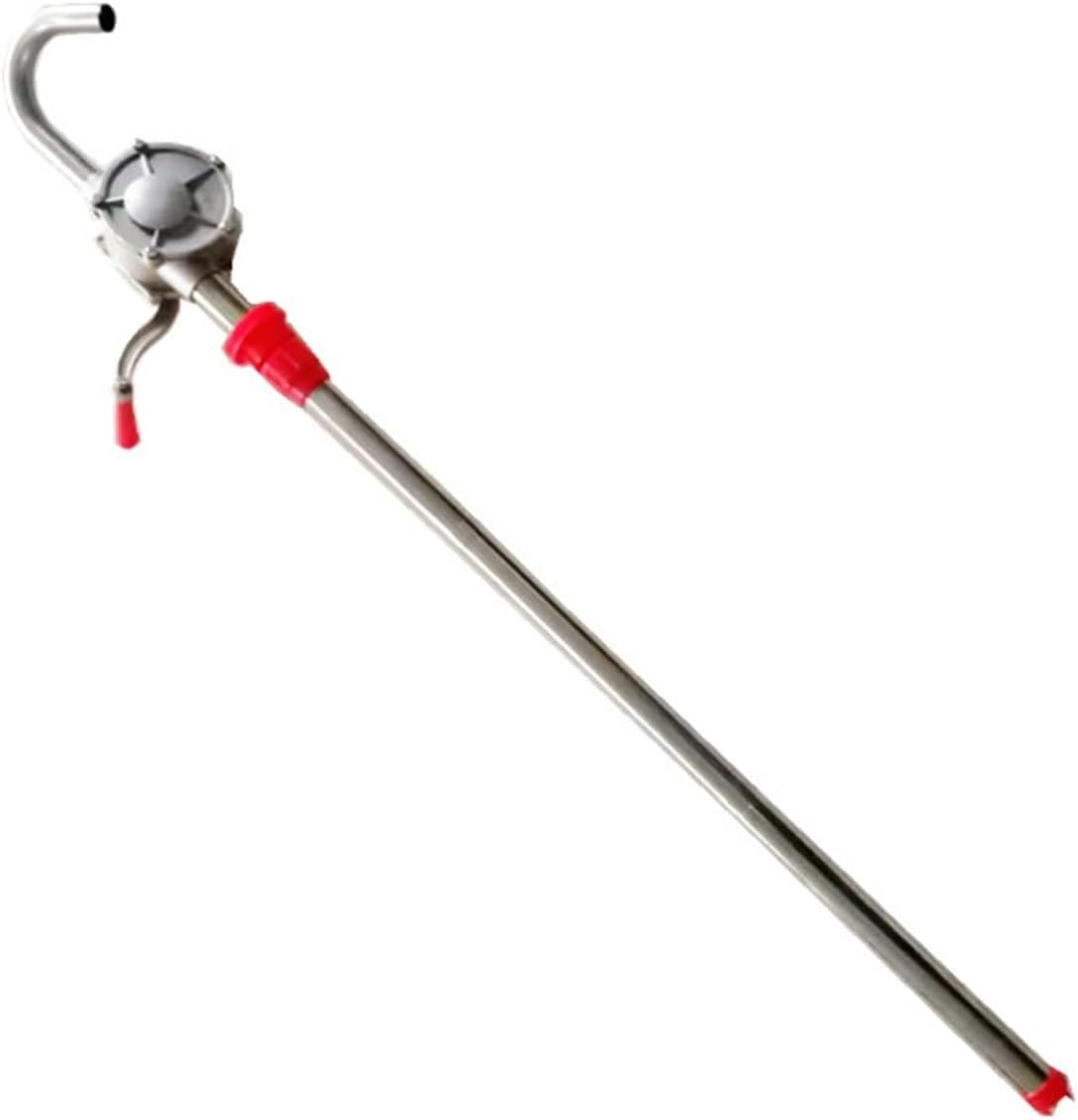 Drum Pump, 304 Stainless Steel Hand Crank Manual Rotary Drum Oil Pump 32mm,Barrel Pump