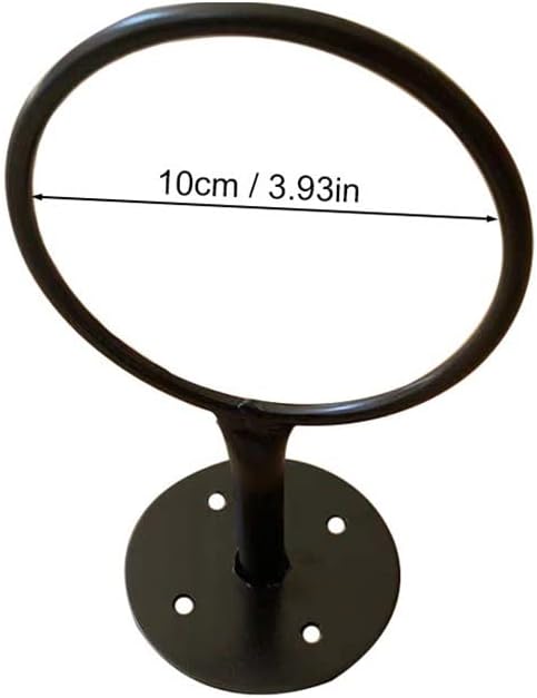 2pcs Easy Install Basketball Storage Rack Soccer Round Hollowball Display l Wall Mounted Ball Holder (Color : Black, Size : One Size) (Black One Size)