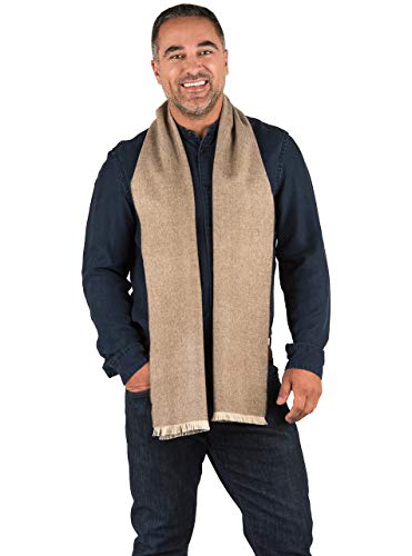 Lagom Alpaca Scarf -100% Baby Alpaca Wool - Micro Chevron with Eyelash Fringe Edge - Unisex4