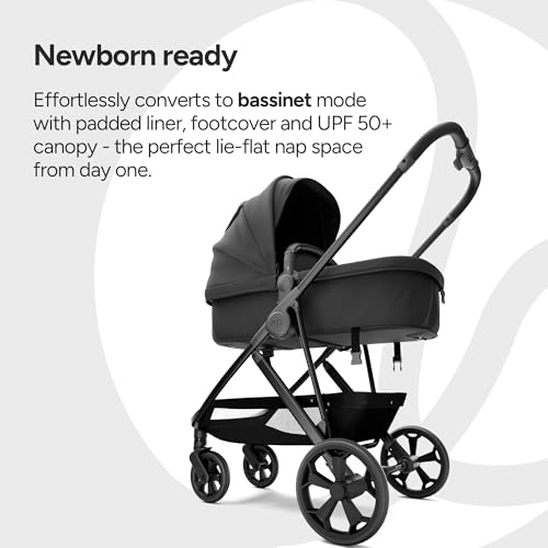 Image of Mompush Wiz Pro Bassinet Stroller with Reversible Seat and Snack Tray