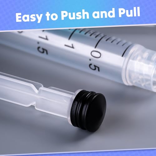 Image of 3ml Syringes with 23 Gauge 1 Inch Needles Luer Lock Disposable, 20 Pack | Disposable Lab Supplies for Measuring Refilling Dispensing Liquids, Oil, Inks, Watering, Plant, Pet Feeding, Glue Applicator