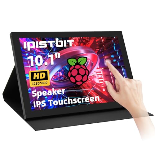 Image of 10.1inch Touchscreen Monitor, 1280x800 Dual-Speaker HDMI VGA Portable Monitor for PC /Laptop /Raspberry Pi /Banana Pi /Game Console