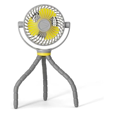 Veer Flex Fan - Portable Baby Stroller Fan - Lightweight and Quiet 4 Speed Motor Provides Maximum Cooling and Extra Long Battery Life - 360 Degree Rotation - Baby Finger Safe Cover