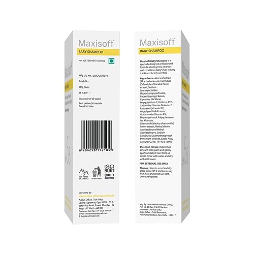 Image of Baby Shampoo 100 ml | Pure & Gentle Tears Free Formula | With Calendula, Aloe Vera, and Vitamin B3 & B5 | pH 5.5 | Paraben Free | Sulphate Free | (100 ml - Pack of 1)