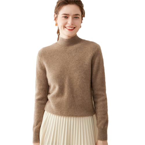100% Wolle Kaschmir Pullover Herbst Winter Damen Rollkragen Pullover Lose...