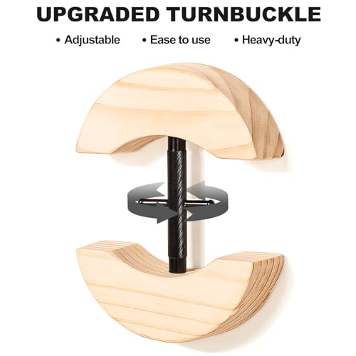 Image of Hat Stretcher, Hat Stretchers for Fitted Hats, Wooden Hats Stretcher with Lever Wrench, Extender for Men
