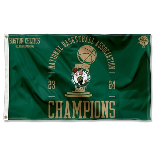 Boston Celtics 2023 2024 Champions Banner Flag
