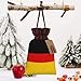 POEZJZW German Flag Drawstring Gift Bag For Christmas, Birthday Parties And Anniversaries Storage Of Candy, Gifts And Daily Small Items