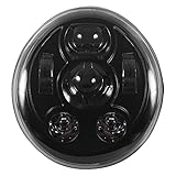 Hogworkz® Black LED Headlight - Compatible with Harley Davidson V-Rod 2002-2017 Daymaker Replacement